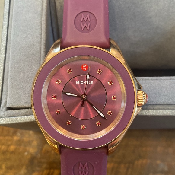 Michele Cape Topaz Rose Gold Berry Watch - Picture 3 of 5